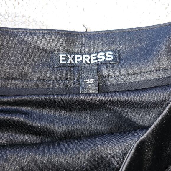 Express Black Fringe Lightweight Mini Dress Size 10 Waist 14 Length 15 - Picture 2 of 5